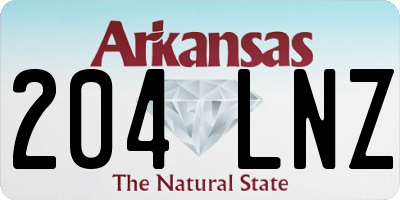AR license plate 204LNZ