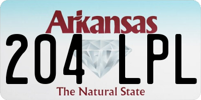 AR license plate 204LPL