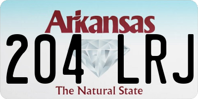 AR license plate 204LRJ