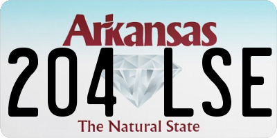 AR license plate 204LSE