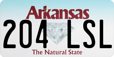 AR license plate 204LSL