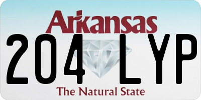 AR license plate 204LYP