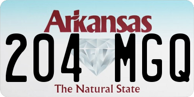 AR license plate 204MGQ