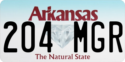 AR license plate 204MGR