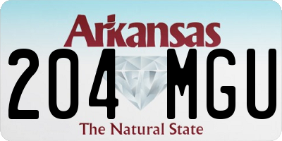 AR license plate 204MGU