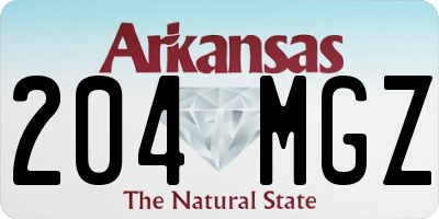 AR license plate 204MGZ