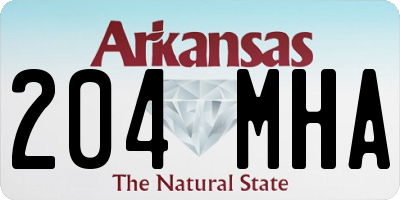 AR license plate 204MHA