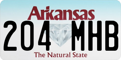 AR license plate 204MHB