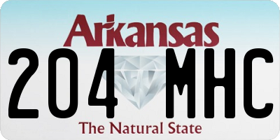 AR license plate 204MHC
