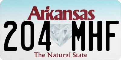 AR license plate 204MHF