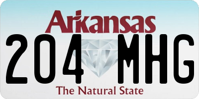 AR license plate 204MHG