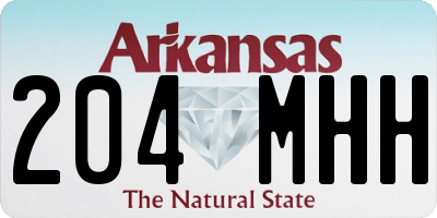 AR license plate 204MHH