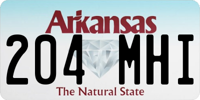 AR license plate 204MHI