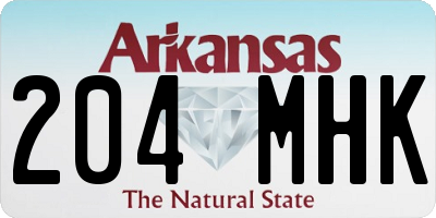 AR license plate 204MHK