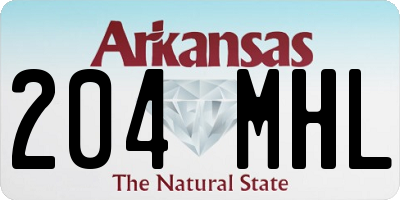 AR license plate 204MHL