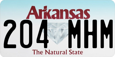 AR license plate 204MHM