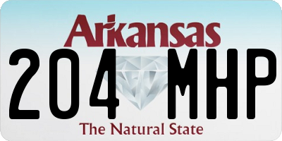 AR license plate 204MHP