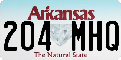 AR license plate 204MHQ