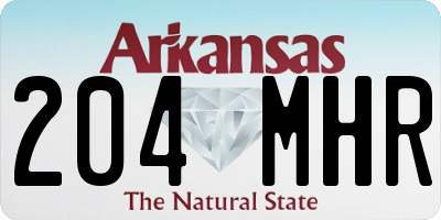 AR license plate 204MHR