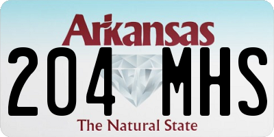 AR license plate 204MHS
