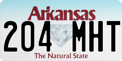AR license plate 204MHT