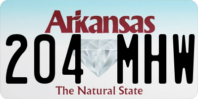 AR license plate 204MHW