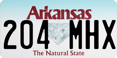 AR license plate 204MHX