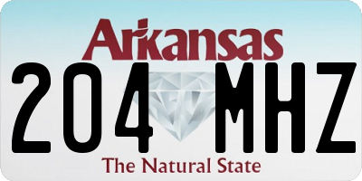AR license plate 204MHZ