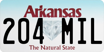 AR license plate 204MIL