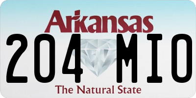 AR license plate 204MIO