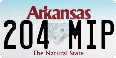 AR license plate 204MIP