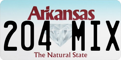 AR license plate 204MIX