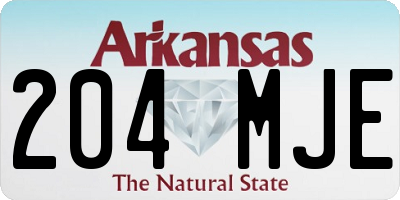 AR license plate 204MJE