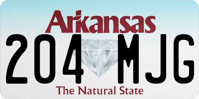 AR license plate 204MJG