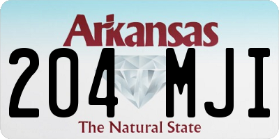 AR license plate 204MJI