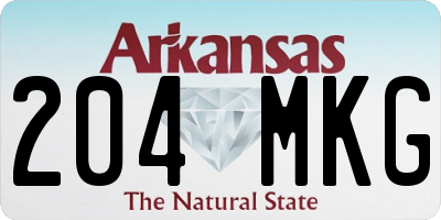 AR license plate 204MKG