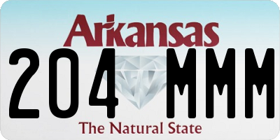 AR license plate 204MMM