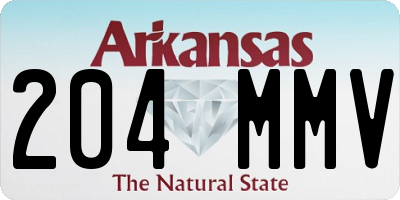 AR license plate 204MMV