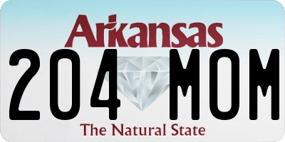 AR license plate 204MOM