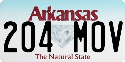 AR license plate 204MOV