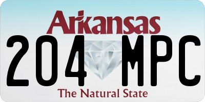AR license plate 204MPC