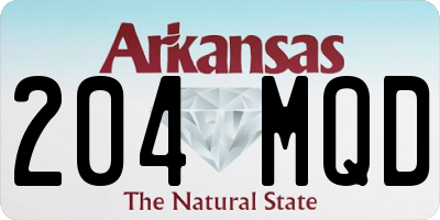 AR license plate 204MQD