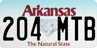 AR license plate 204MTB