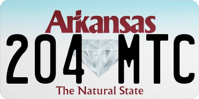 AR license plate 204MTC