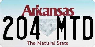 AR license plate 204MTD