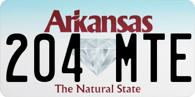 AR license plate 204MTE
