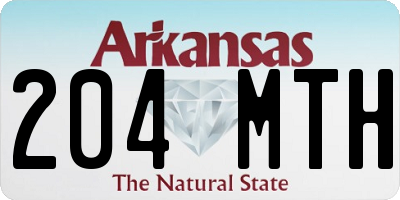 AR license plate 204MTH