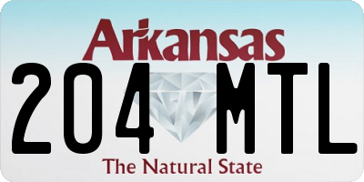 AR license plate 204MTL