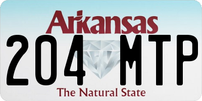 AR license plate 204MTP