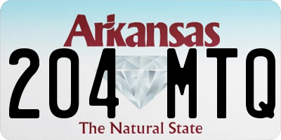 AR license plate 204MTQ